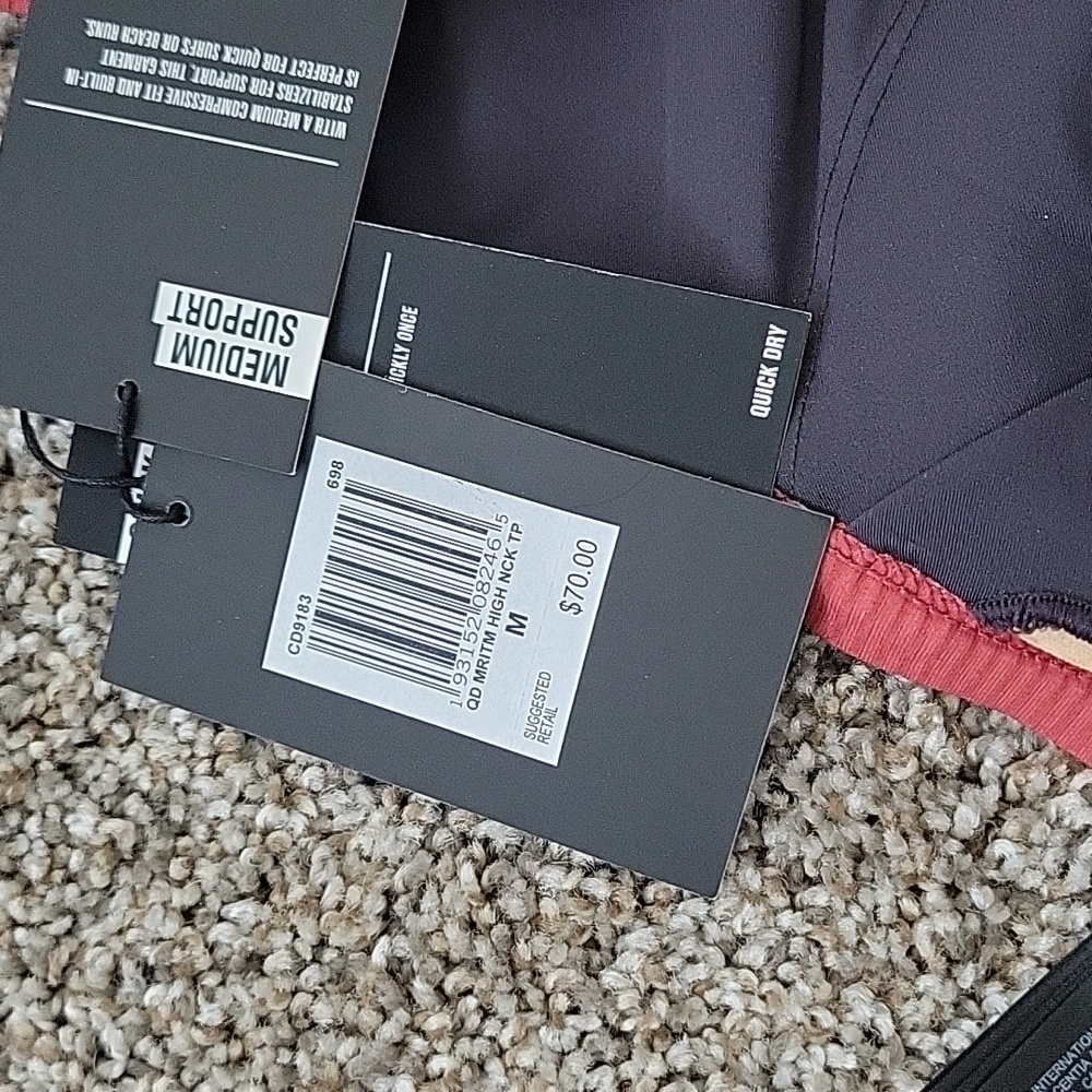 NWT hurley quick dry swim top - Picture 5 of 5